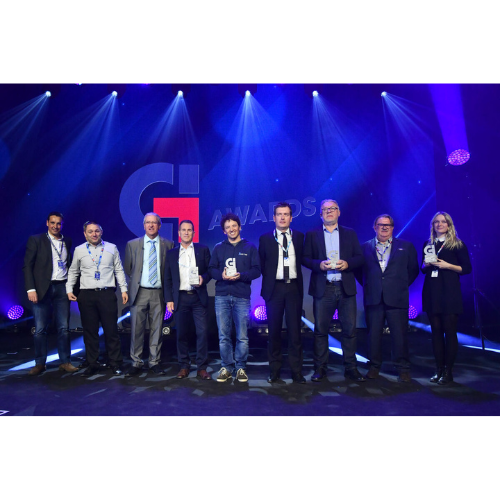 Equipe Ellistat avec trophée global industrie en 2019