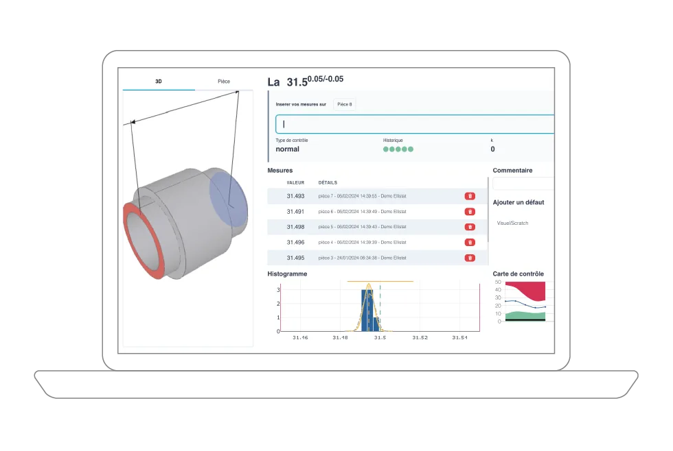 Dynamisation à la caractéristique dans le module IQC d'Ellistat